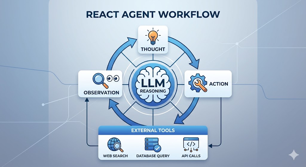 Infographic explaining how agent logs track AI workflows through stages like user prompts, AI agents, tool and API calls, decision making, agent logs, and monitoring dashboards. The design features glowing workflow arrows, AI-inspired icons, and modern da