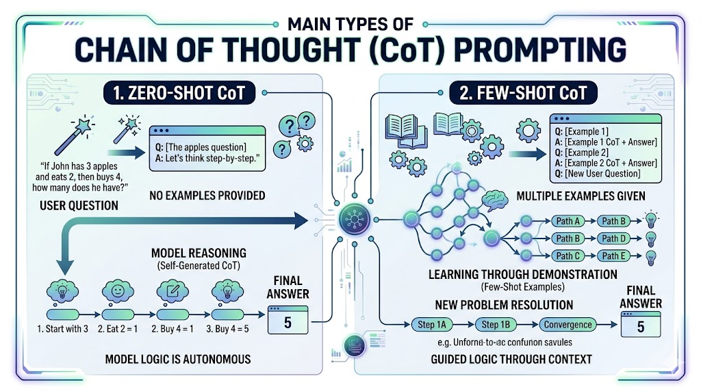 Comparison table showing the differences between a regular prompt and a meta prompt across instruction type, output control, consistency, effort, output quality, and best use cases.