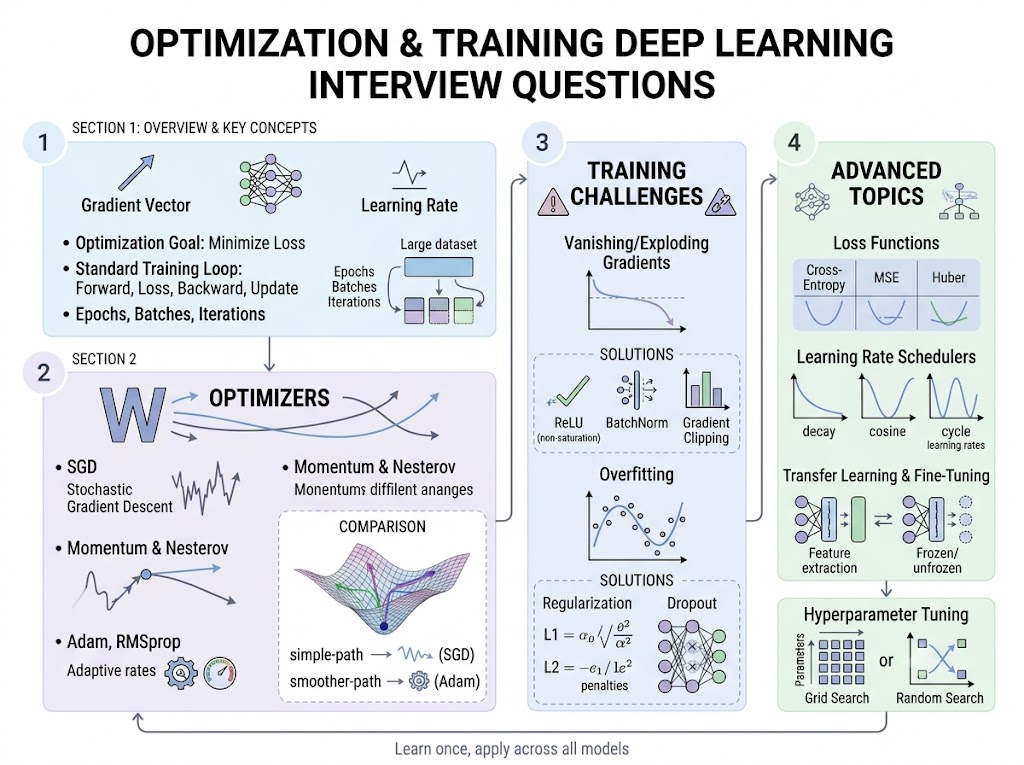 This 4:3 infographic visually explains how deep learning technologies are transforming AI-driven solutions with real-world applications.