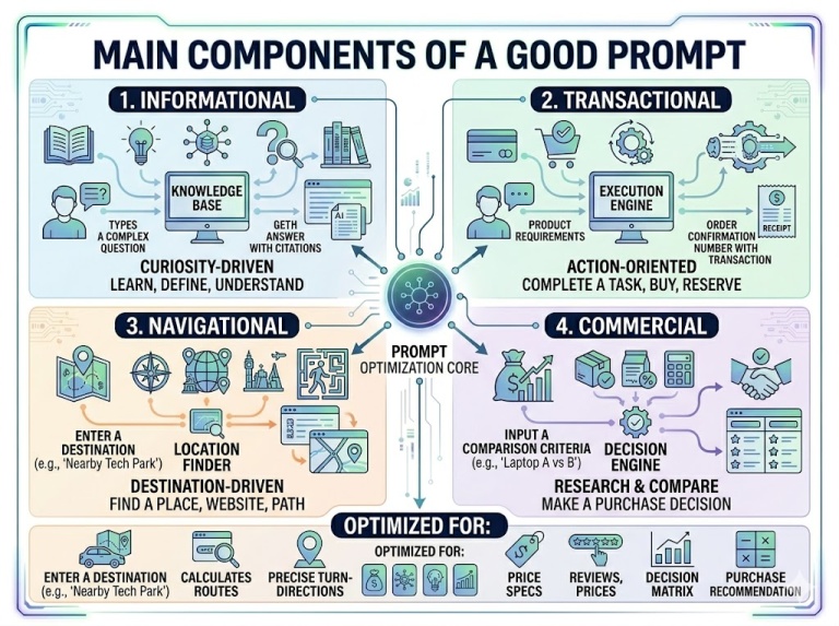 Illustration showing how zero shot prompting works where a user gives a direct prompt to an AI model and receives an instant response without providing examples.